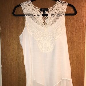 BCX Lace Sleeveless Top